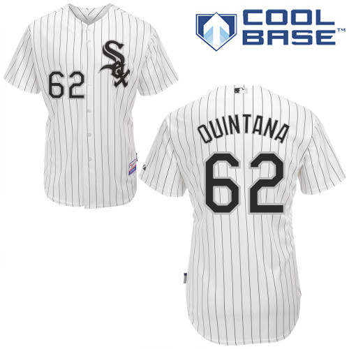 Jose Quintana #62 MLB Jersey-Chicago White Sox Men's Authentic Home White Cool Base Baseball Jersey
